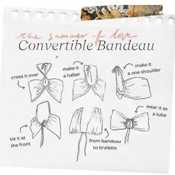 NWT Free People Summer of Love Versatile Bandeau - Picture 5 of 9